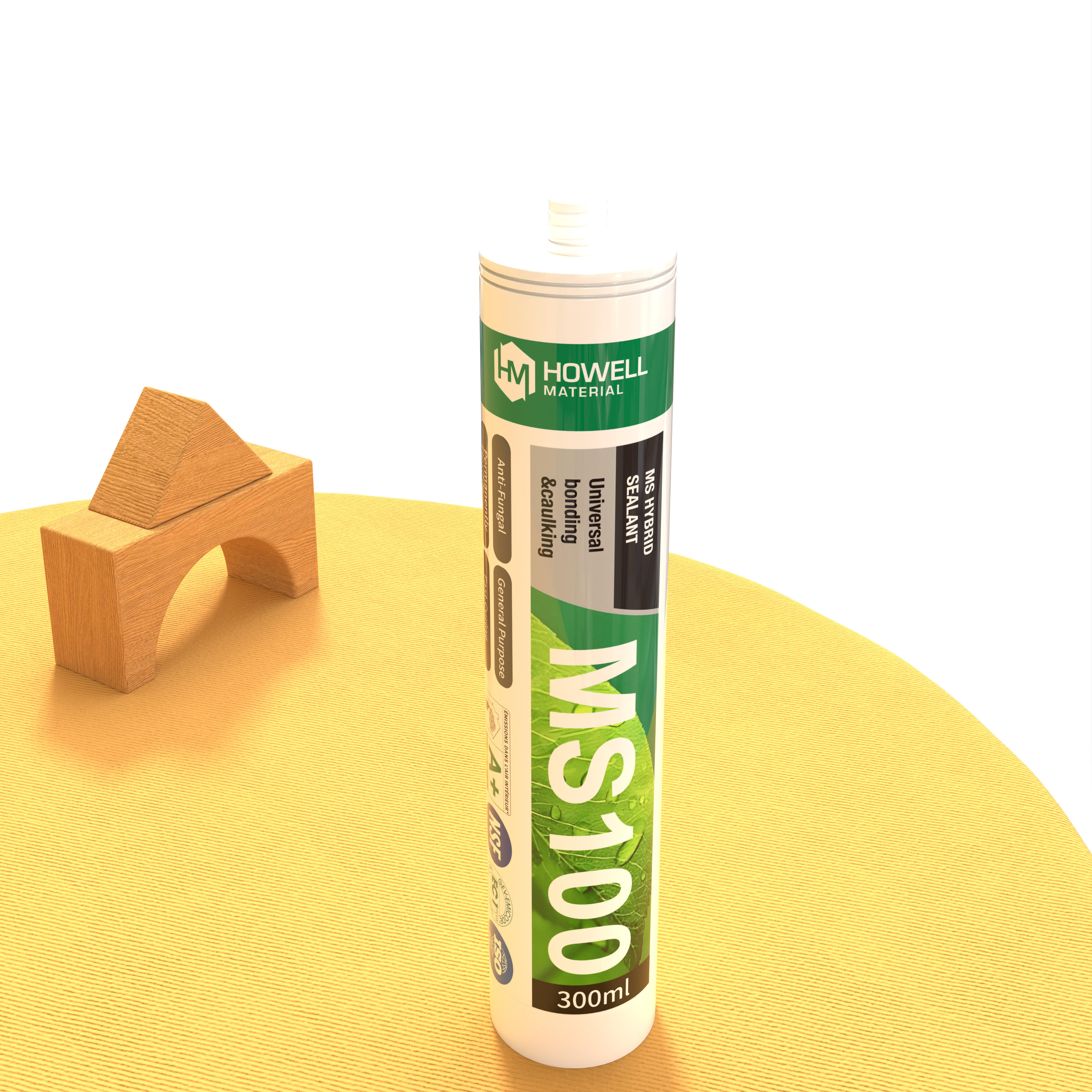 MS100 General Purpose Translucent MS Hybrid Sealant Adhesive For Decoration Structural