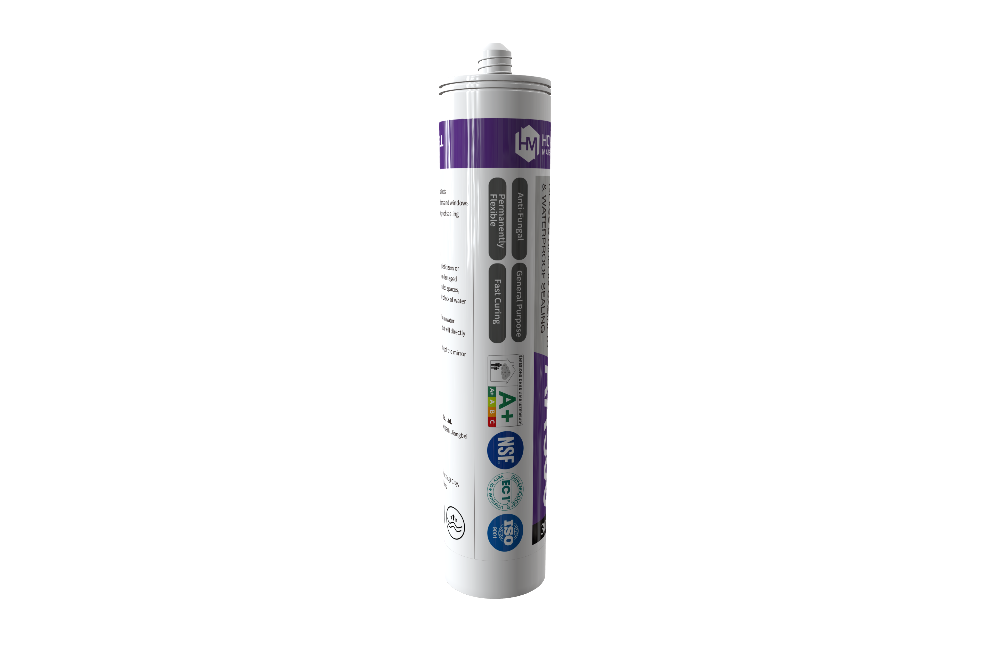 Quick Curing Acetoxy Cure Silicone Sealant For Glass and aluminum alloys