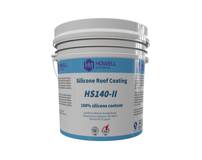 Pure Silicone High Solids Roof Coating HS140-II Against Ponding Water: Ultimate Waterproofing And Long-Lasting UV Protection for All Roof Types