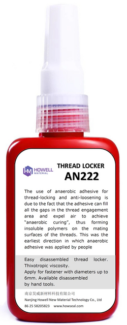 AN222 Single-component Anaerobic Threadlocker Used for Securing Medium-sized Threaded Components 
