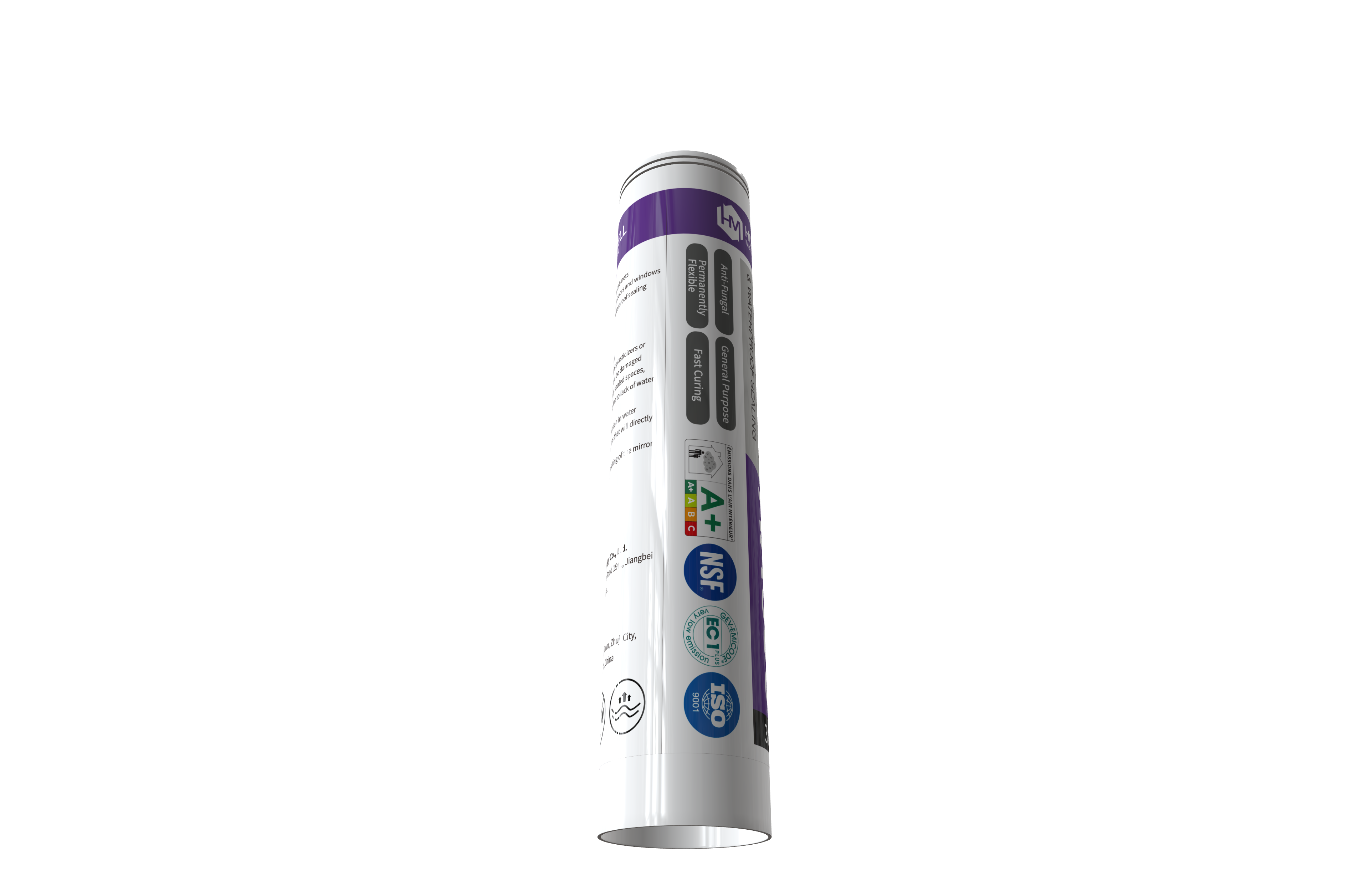 White General Purpose Acetoxy Cure Silicone - High Temperature 310ml Cartridge