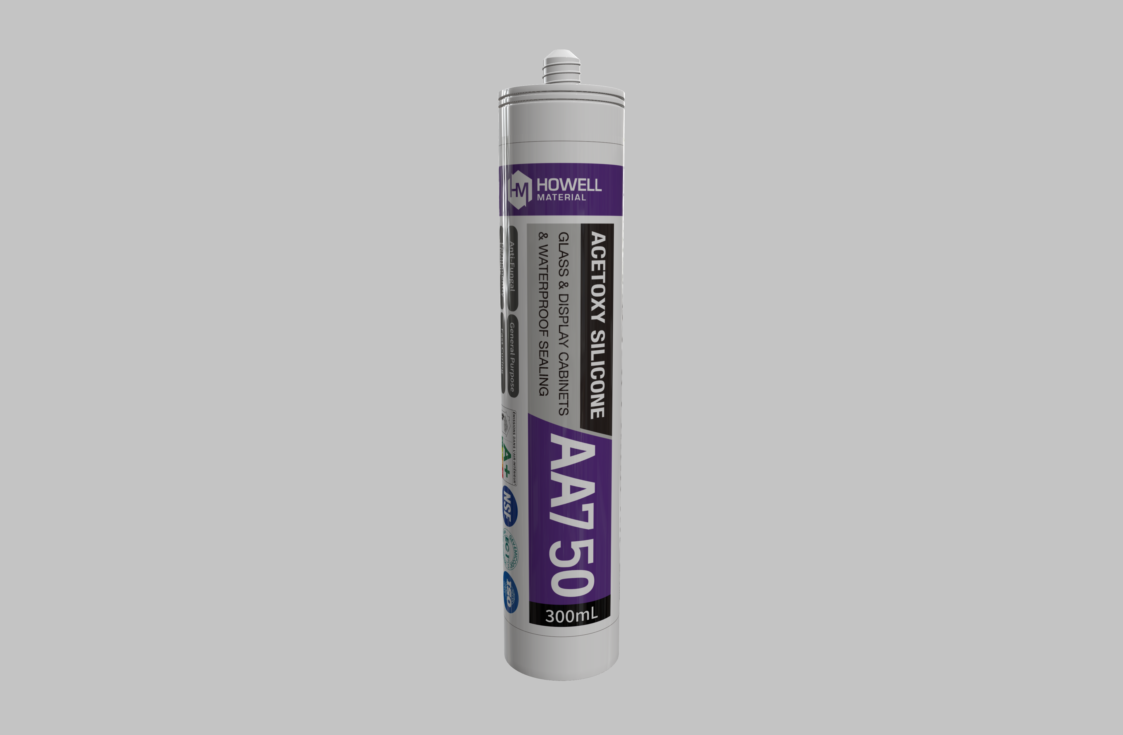 Acetic High Grade Silicone Sealants for glass and aluminum alloys 310ml Cartridge