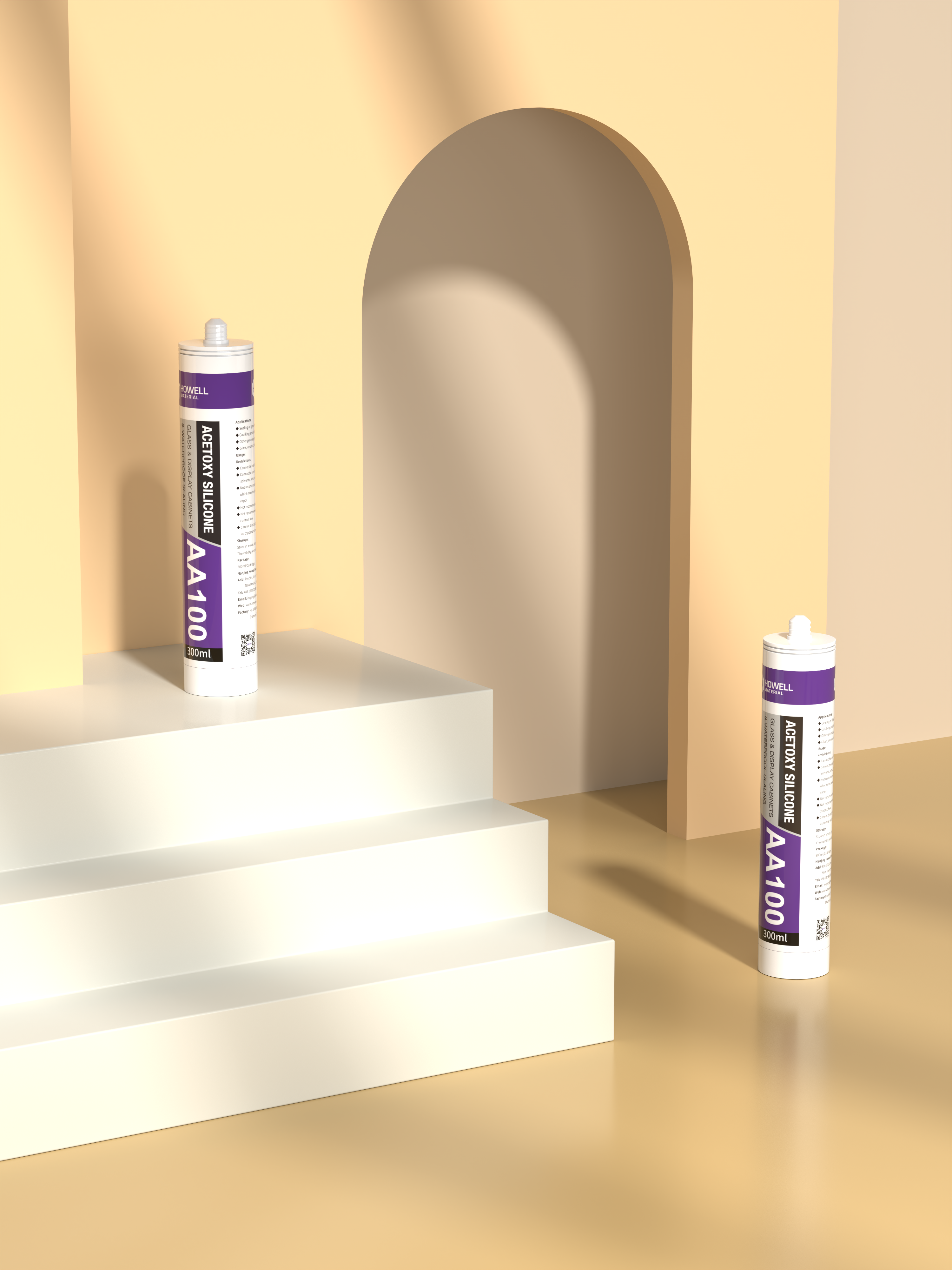 100% SILICONE HIGH PERFORMANCE ACETOXY CURE SEALANT, ULTRA-CLEAR, BLACK