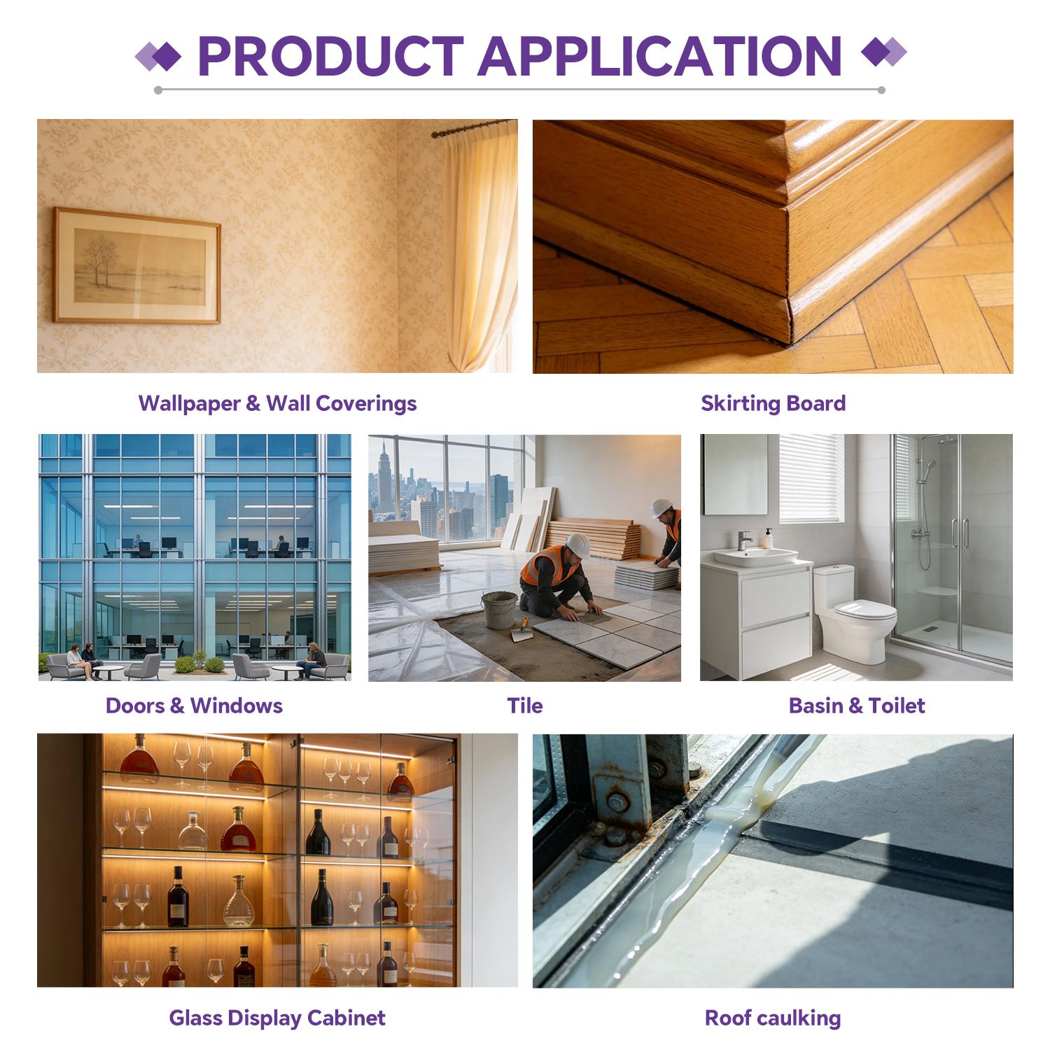 NA100 High Grade General Purpose Neutral Silicone Sealant for Home Decoration