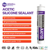 AA750 High Quality Acetoxy Silicone Sealant 