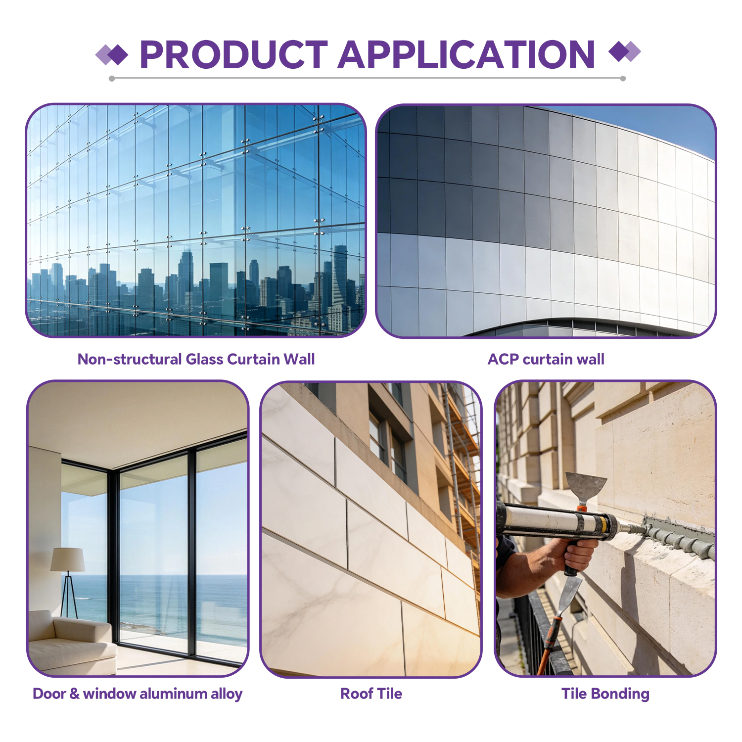 HM-WR49 Highly Weatherable Neutral Silicone Sealant For Industrial