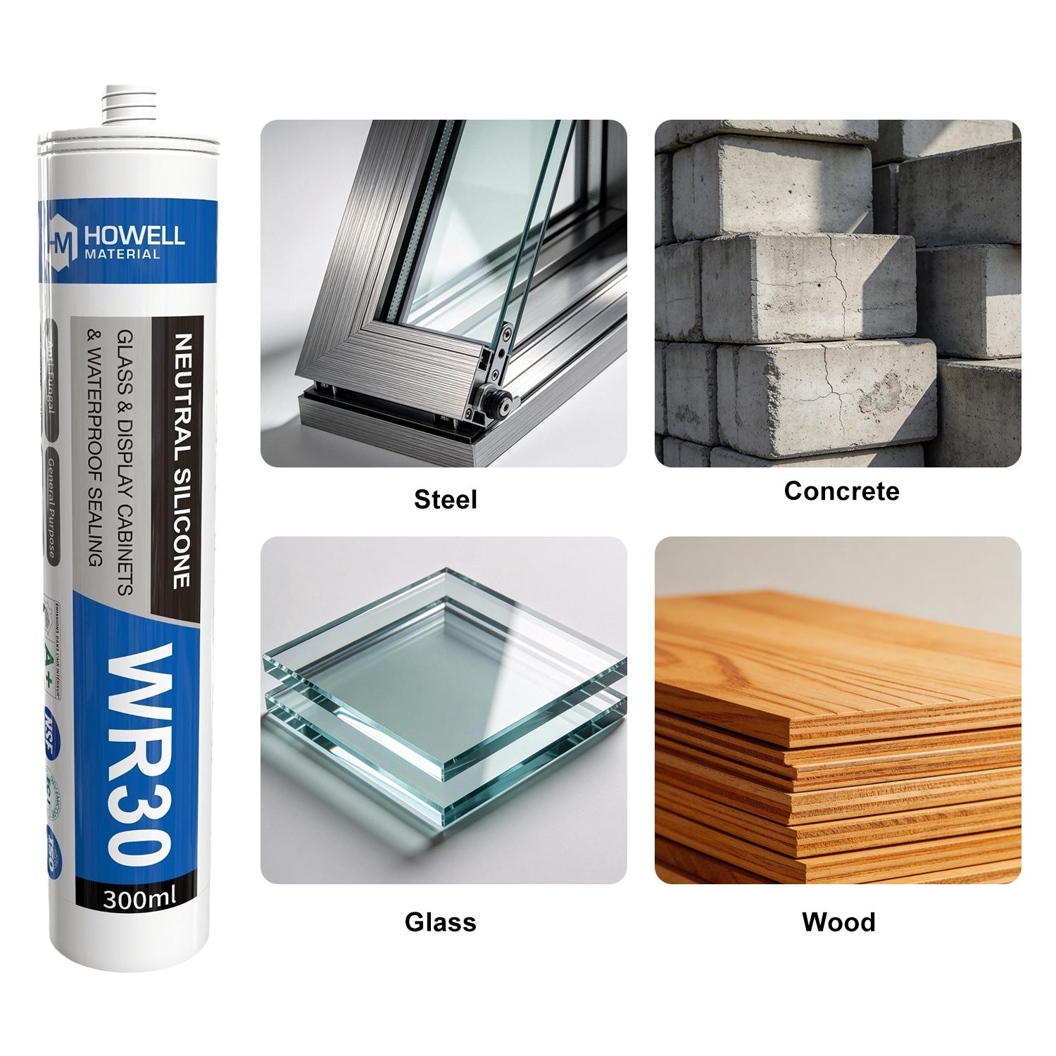 WR30 Neutral Cure Universl Silicone Sealant