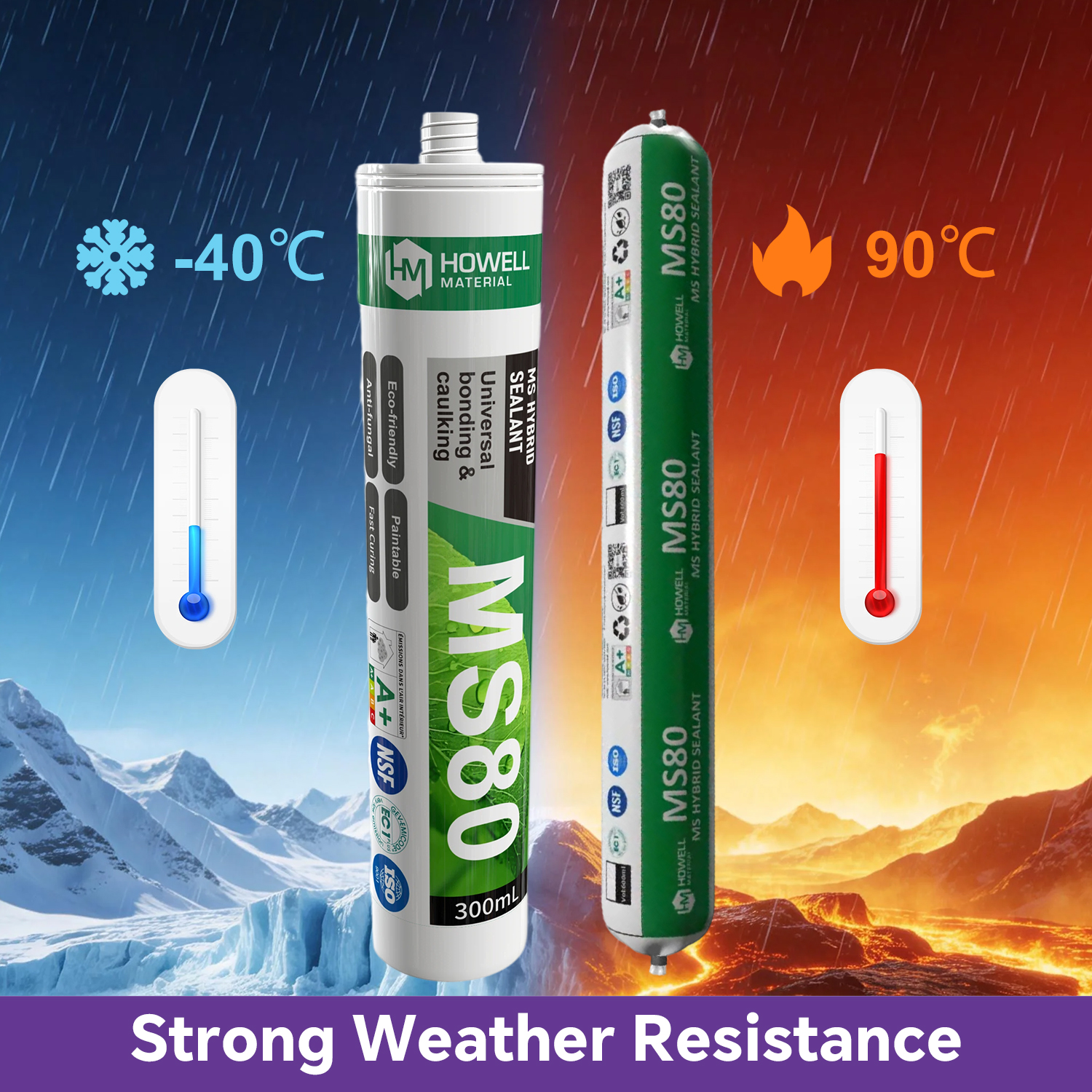 MS80—Super Bonding MS Polymer Sealant Adhesive For Decoration Structural
